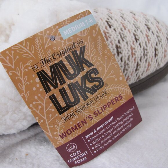 NWT - Muk Luks Clog Slippers - Medium (7-8) - Picture 3 of 10